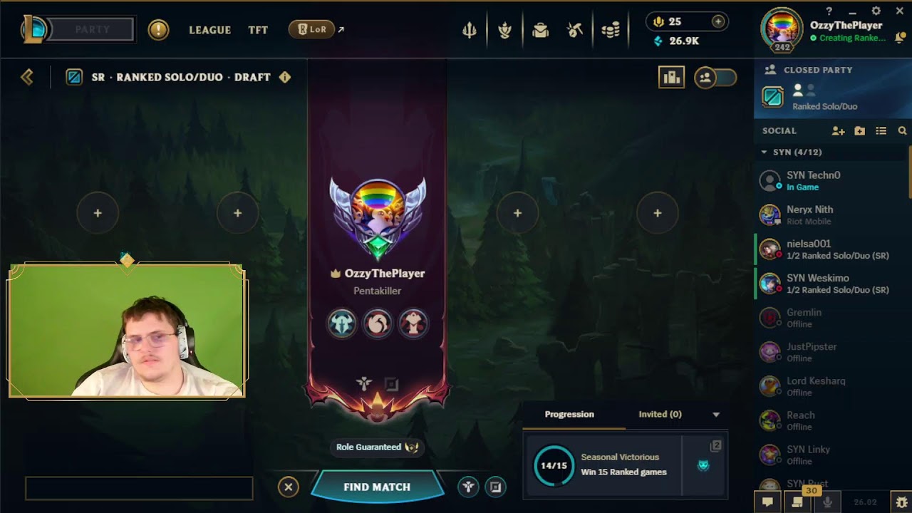 League of Legends Time? Time To grind the Support role or maybe adc? Whom knows today?