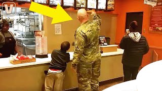 Full This Soldier Goes To Order Taco Bell Meal, Stops Cold When He Hears 2 Boys Behind Him Update