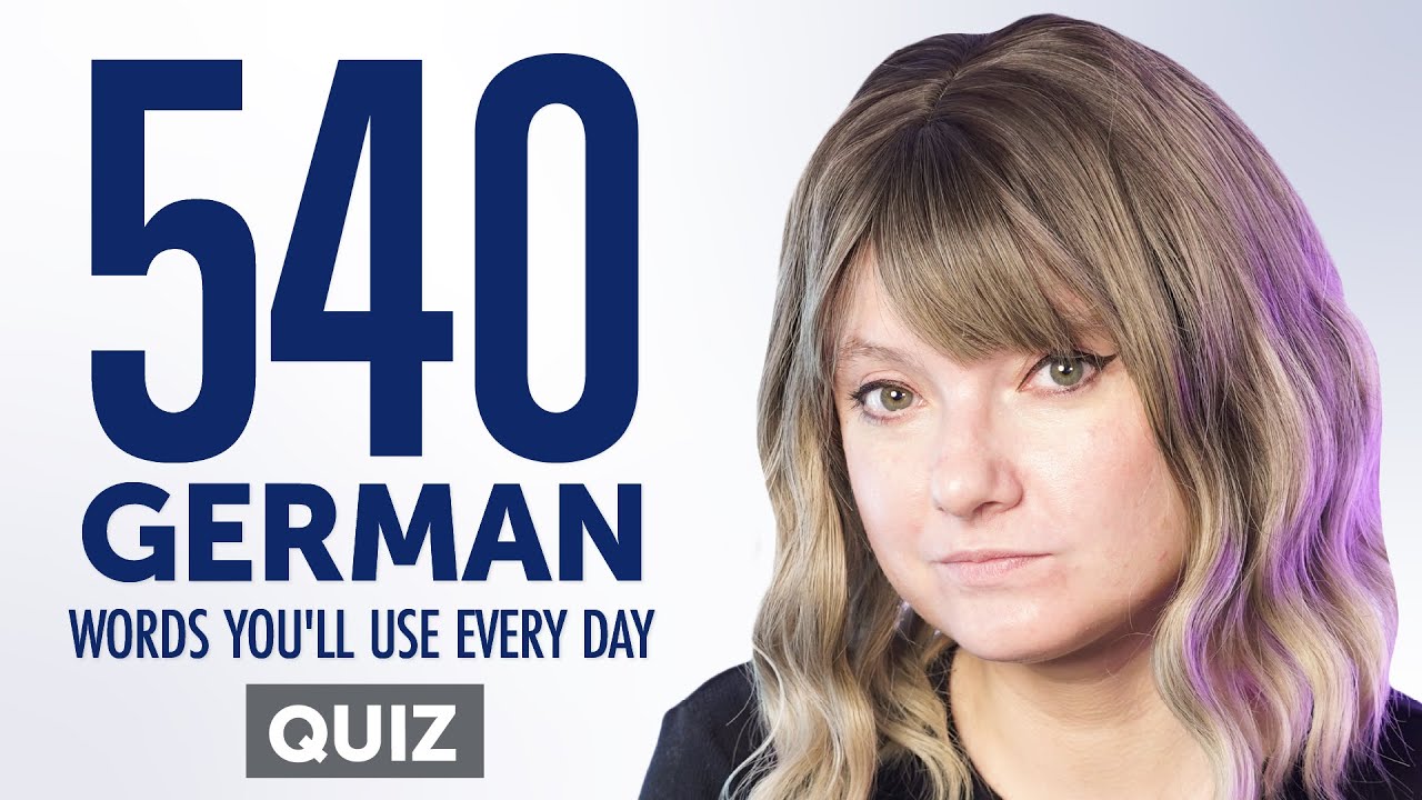 Quiz | 540 German Words You'll Use Every Day - Basic Vocabulary #94 ...