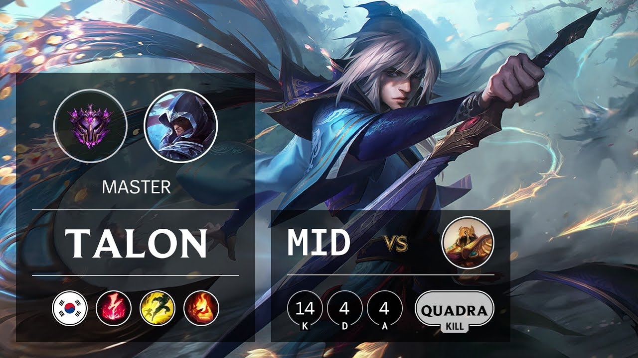 Talon Mid vs Azir - KR Master Patch 9.12