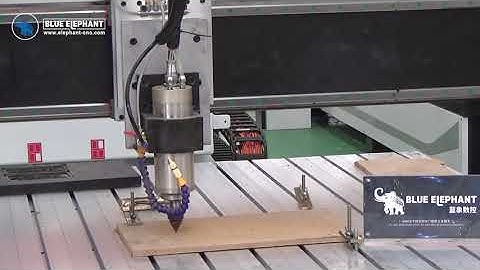 ELE CNC 1212  cutting MDF with tenon device