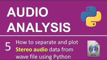 Audio Processing # 5: How to access and separate stereo audio data and plot it using python