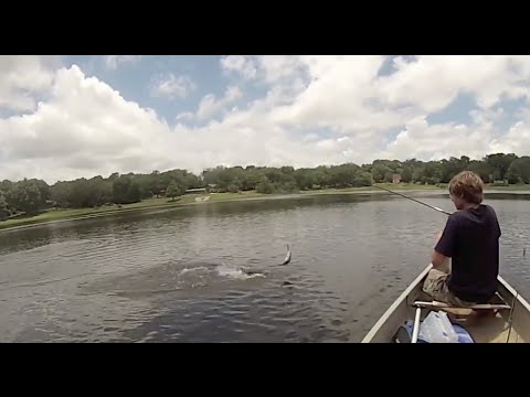 kayak flight 2 FISH 1 CAST!!!! Summer Jerkbait Bass Fishing