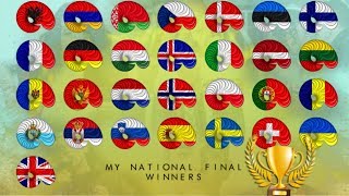 MY NATIONAL FINAL WINNERS | EUROVISION 2018