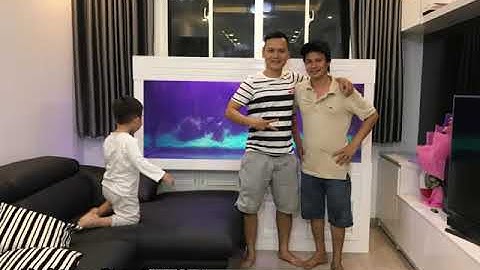 Hồ cá rồng thi công tại nhà anh Cọp Biên Hòa - Đồng Nai