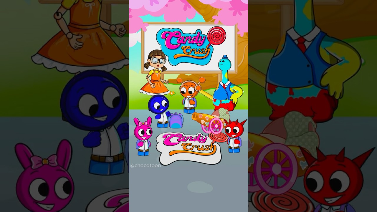 New Colour Match Puzzle Challenge with CandyCrush Logo - Incredibox Sprunki