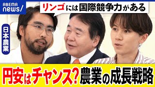 【円安チャンス】儲かる農業が実現リンゴは国際競争力がある狙いは東南アジア日本の次の成長戦略はアベプラ