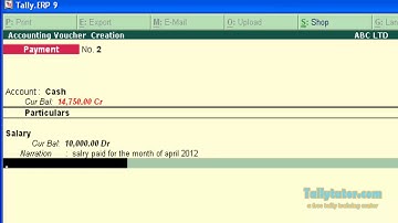 How to activate narration for each entry in tally