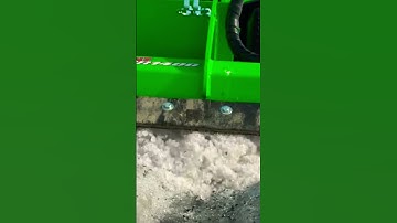 Ice Mulcher on front end loader