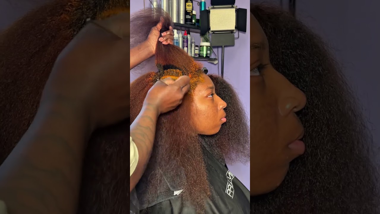 Copper Root Touch-Up on Natural Hair ✨ No Heat, Just Healthy Color! 