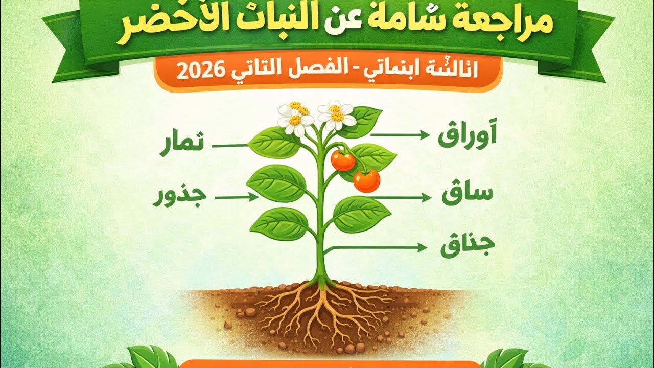 تقويم شامل تربية علمية ثالثة ابتدائي لتحضير للاختبار فصل الثاني للأمهات