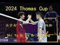 Bwf thomas cup finals 2024 brian yang can vs shi yu qi chn