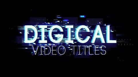Digital Video Titles & Lower Thirds After Effects Templates