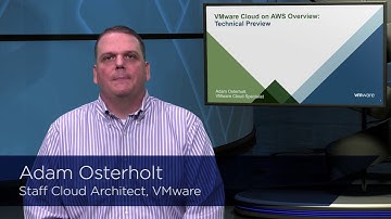 VMware Cloud on AWS Overview (Technical Preview)