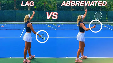 Lag or Abbreviate the Tennis Serve Backswing feat WTA Pro @tenniswithema