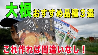 大根おすすめ品種３選　育てやすい・美味しい品種からミニサイズ収穫可能の品種も