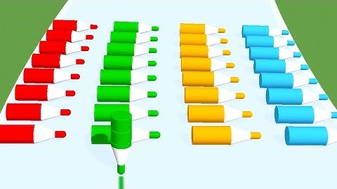 Crayon Rush 3D - All Levels Gameplay Android, iOS