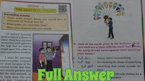 || class 5 English|| lesson -3 The Grateful Tenant || #class5 #class5english