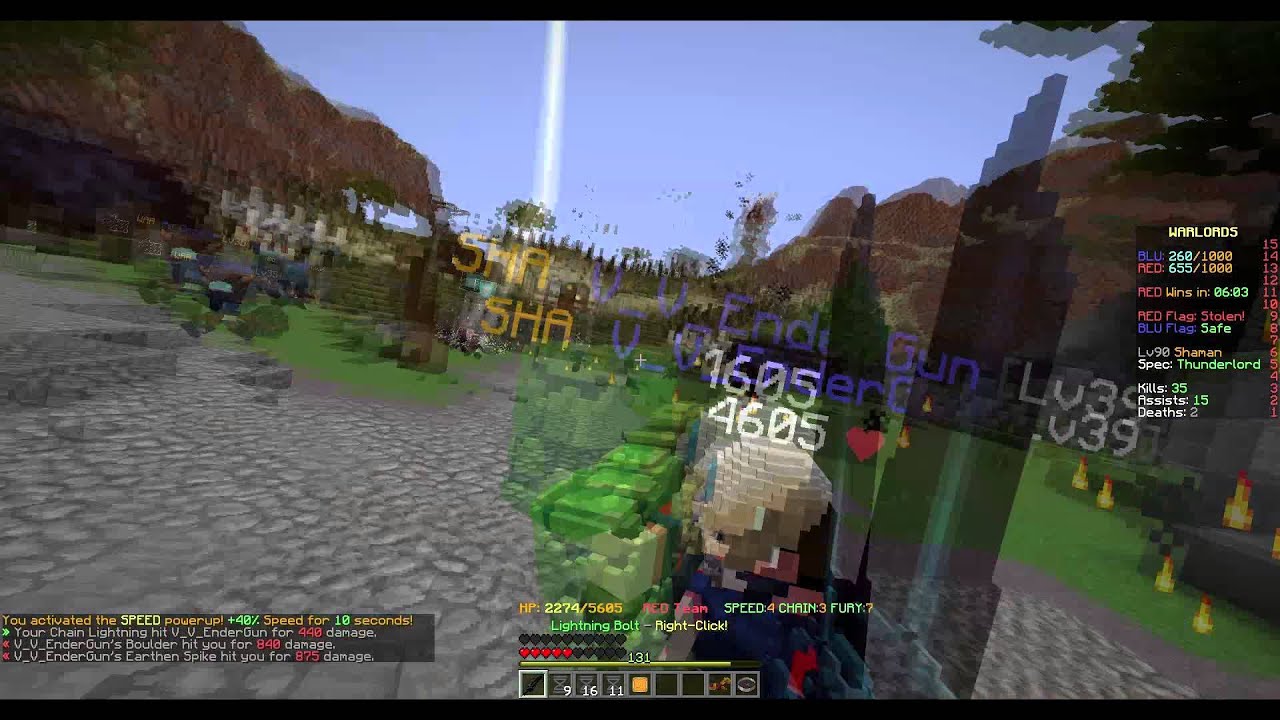 Level 90 Shaman Gameplay | Hypixel Warlords