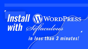 Install WordPress with Softaculous