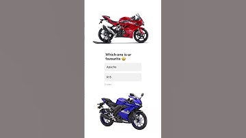 “🏍️ Apache vs R15 – Power or Precision? What’s your choice? ⚡🔥 #ChooseNow #Apache #R15 #BikeLovers