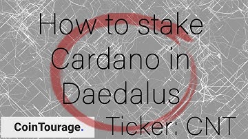How to stake Cardano (ADA) in Daedalus in 1 minute
