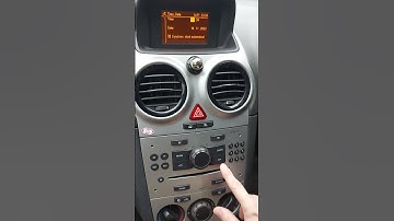 Vauxhall Corsa D: How To Set the Time (Opel Corsa D Set Clock)