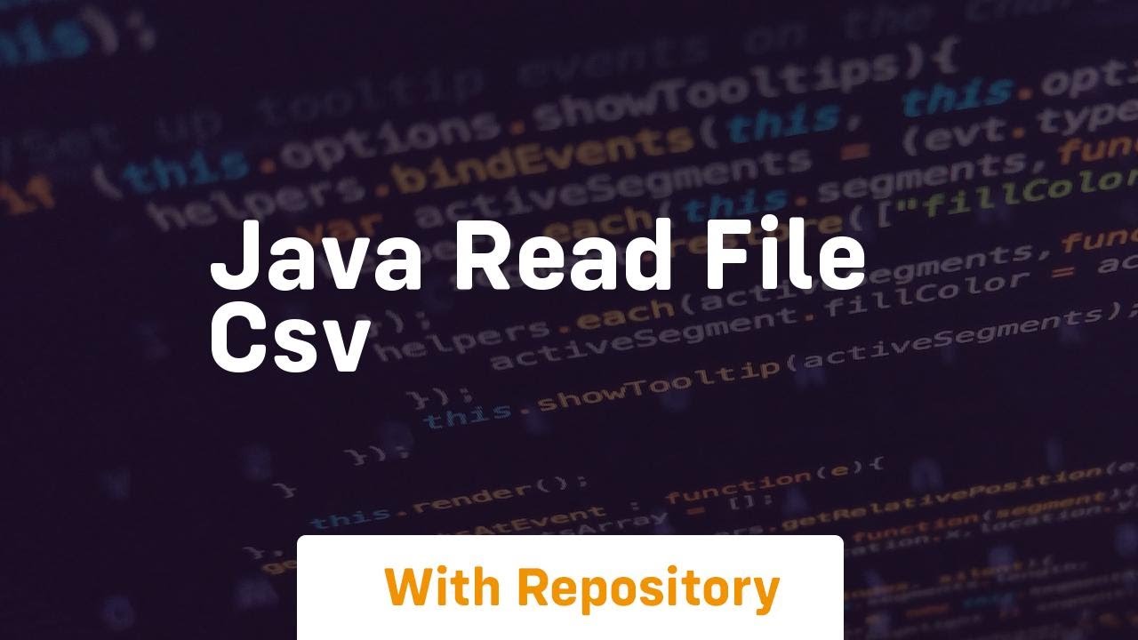 java read file csv - YouTube