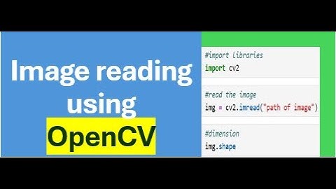 Reading and Displaying Images Using OpenCV in Python