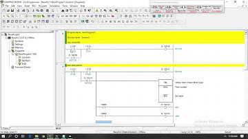 Simulasi  Starting Motor  Dol Starter dan Star Delta dengan aplikasi cx-programmer