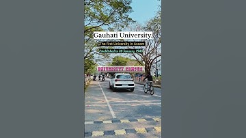 Gauhati University Campus view #guwahati #university #gk #history #facts