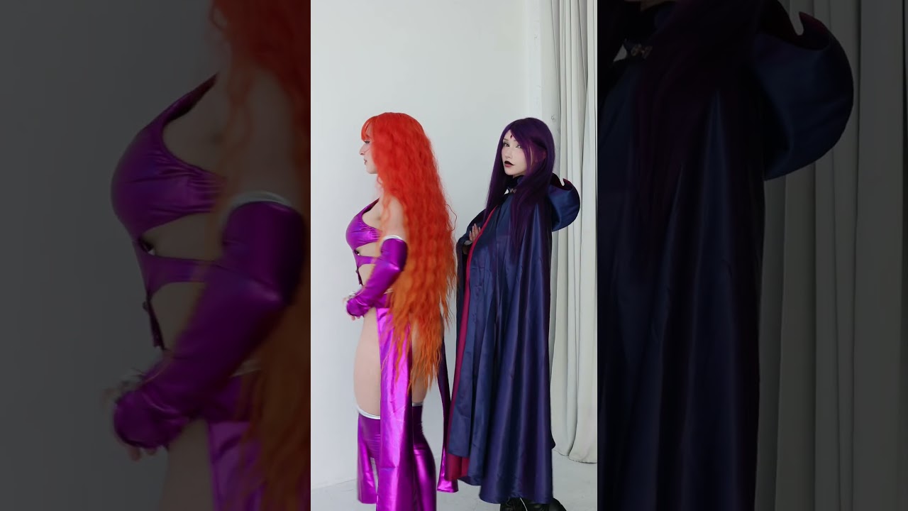 Cosplay fit check! @Lena_Foxx #teentitans #cosplay #starfire #raven #cosplaygirl #titans