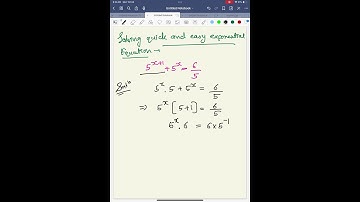 Solving Quick and Easy Exponential Equations Tutorial | exponential #mathhelp #algebra #mathematics