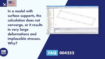 FAQ 004252 | In a model with surface supports, the calculation does not converge, or it results ...