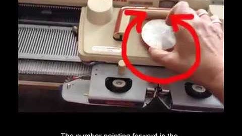 E wrap cast on of stitches on a single bed knitting machine - part 1