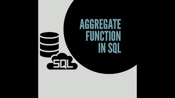 The aggregate functions in SQL