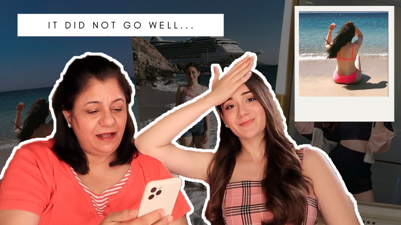 DESI PUNJABI MOM REACTS TO MY INSTAGRAM PHOTOS | Sana Grover