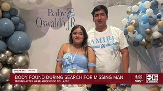 Body found amid search in collapsed warehouse debris for missing man