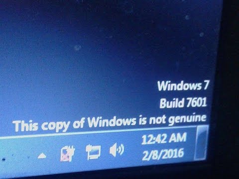 FULL windows 7 not genuine FIX build 7601 - Lỗi win 7 genuine