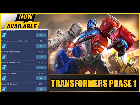 GET FREE TRANSFORMER SKIN😍 / MOBILE LEGENDS TRANSFORMER PHASE 1 FREE TOKENS 🔥 #mlbb @SKYLERGAMINGMLBB