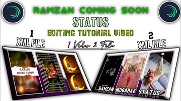 Ramzan Coming Soon Status Editing 2023 Tutorial alight Motion 2 XML file Ramzan Mubarak Coming Soon