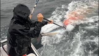 We Hooked a GIANT Bluefin Tuna... Hook up to Landing
