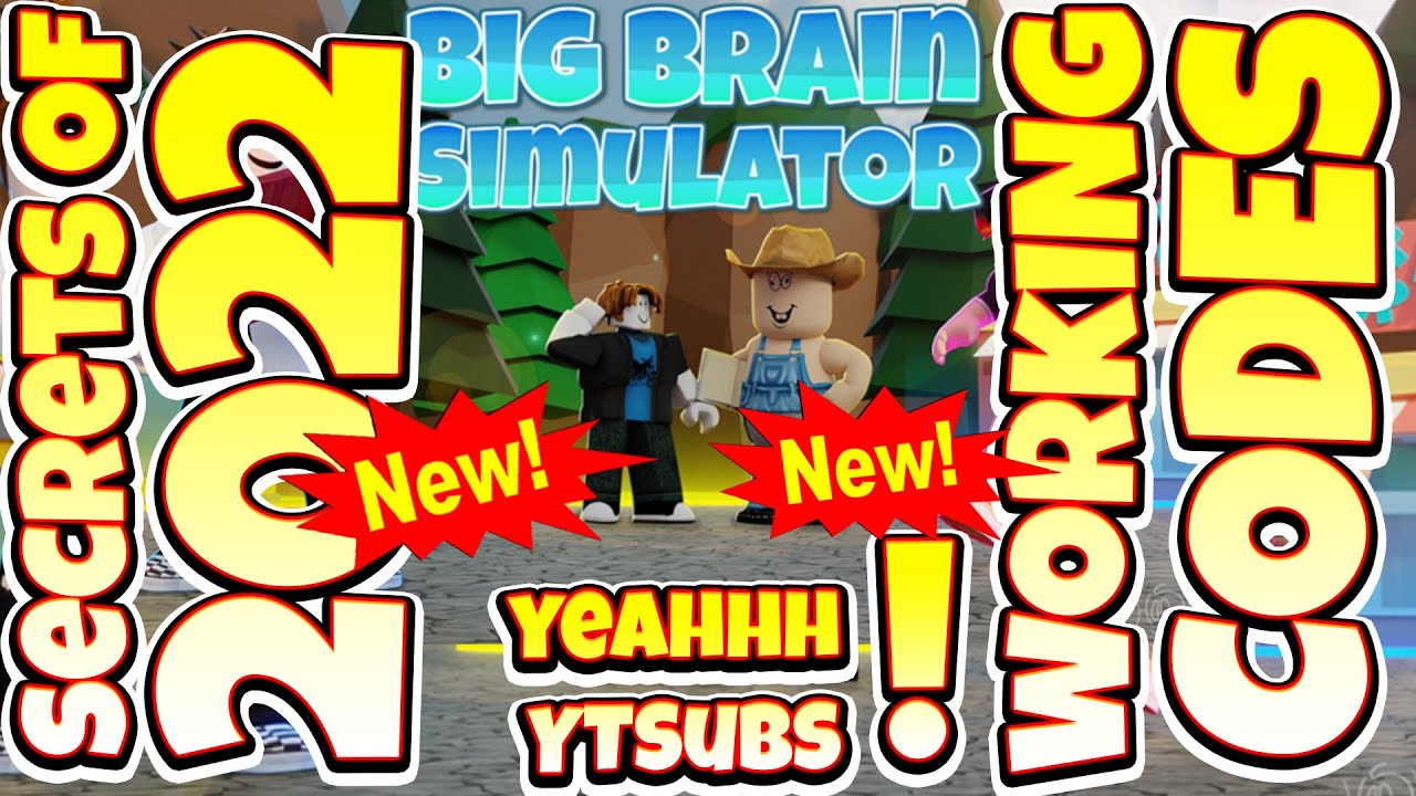 NEW CODES Big Brain Simulator By Fluid Games Roblox GAME ALL SECRET CODES ALL WORKING CODES 