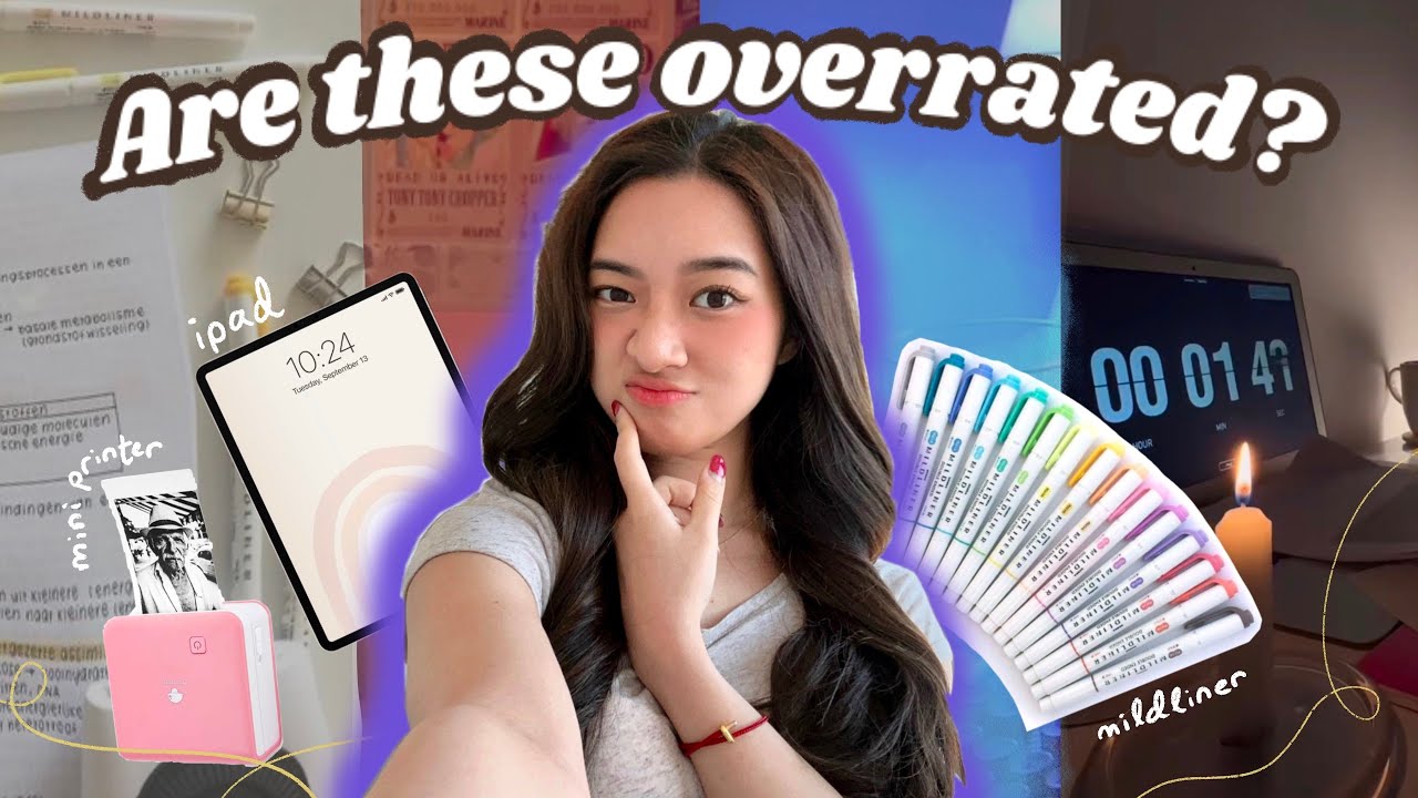 ⁣Are these things in STUDYTUBE and STUDYTOK overrated? 🧐 iPads, Mini Printers, Mildliners and more
