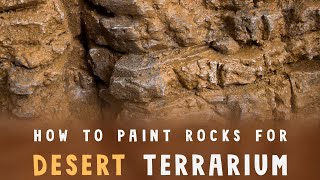 How to paint fake rocks for desert terrarium background