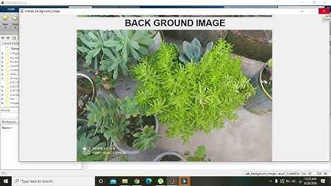 How to put a background image in the GUI of matlab