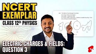NCERT Exemplar Class 12 Physics Chapter 1 MCQ 3 | Gauss law in electrostatics
