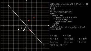 Single Perceptron Training Animation