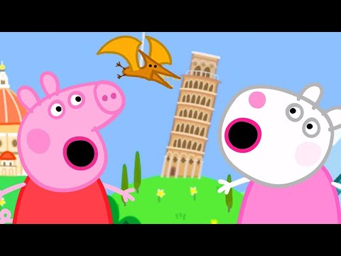 Peppa Pig Official Channel Peppa Pig And Suzy Sheep Visits The Tiny Land Youtube - kaktus ytfmm roblox