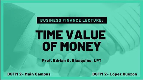 Time Value of Money - Business Finance Lecture I 2nd Lecture